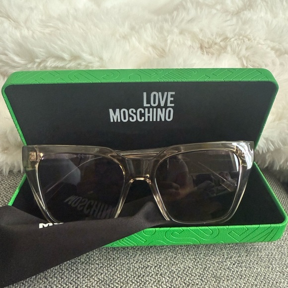 Moschino Gray/Beige Sunglasses